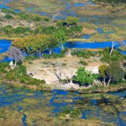 Das Okavango Delta aus der Luft