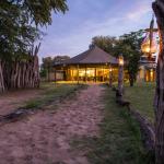 Abendstimmung im Khwai Guest House, Botswana 