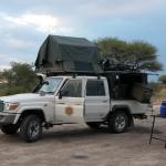 Dachzelt Camping in Botswana - Landcruiser Toyota voll ausgerüstet für Camping