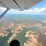 Flug über den Lake Kariba