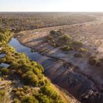 Der Boteti River ist ein Ausläufer des Okavango Deltas in Botswana 