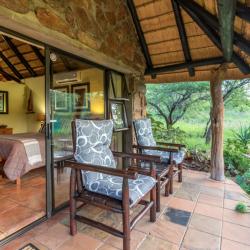 Private Veranda auf der Iketla Lodge