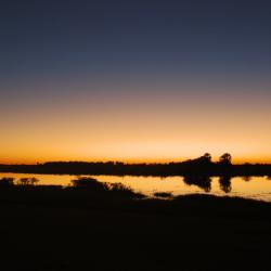 Abendstimmung an der Thamalakane Lodge by Kalahari Calling