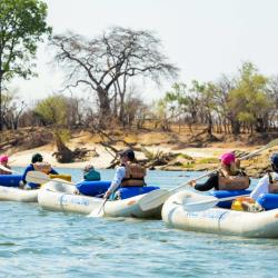 Kanufahrt auf dem Zambezi