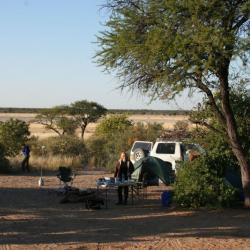 Moreswe Campsite No. 2 im Khutse Game Reserve in Botswana
