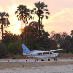 Rundflug über dem Okavango Delta