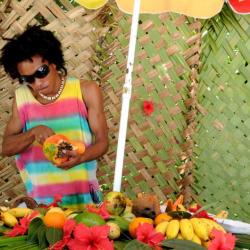 Tropische Früchte - Marktstand auf den Seychellen