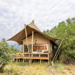 Zelte im Camp Khwai - Wasserwelten Botswana 