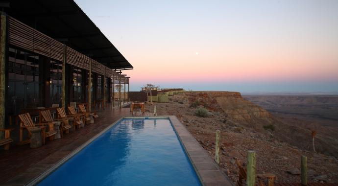 Pool der Fish River Lodge in Namibia 